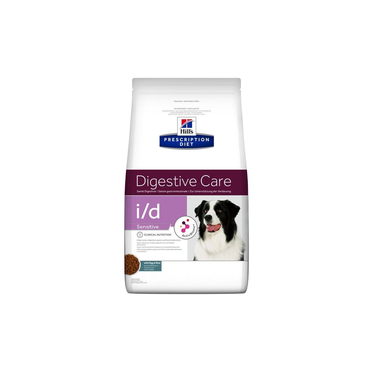 Hill's Prescription Diet i/d Sensitive Trockenfutter für Hunde, Adult, mit Ei und Reis zur Unterstützung der Verdauung 12 kg