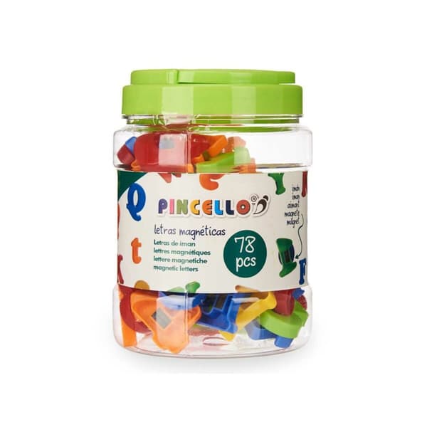 Bokstaver Pincello MA7797-78 Plast Magnet Flerfarget