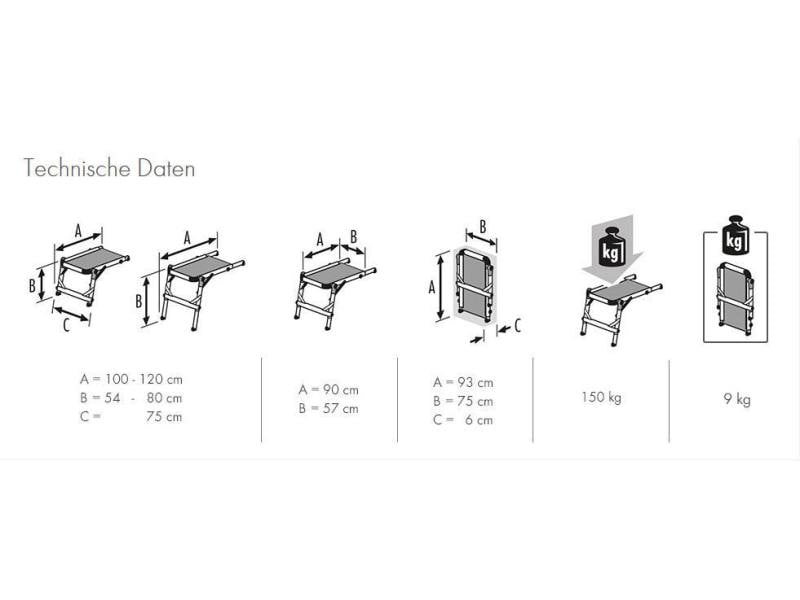 Hailo Treppenpodest TP1 0 Stufen Die ideale Hilfe für Heimwerker