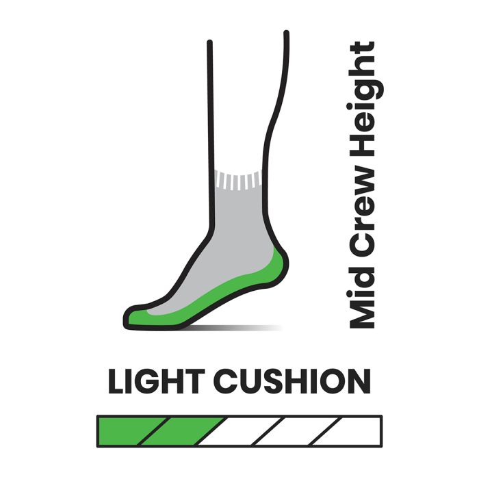 Performance Hike Light Cushion Mid Crew WMS uldsokker