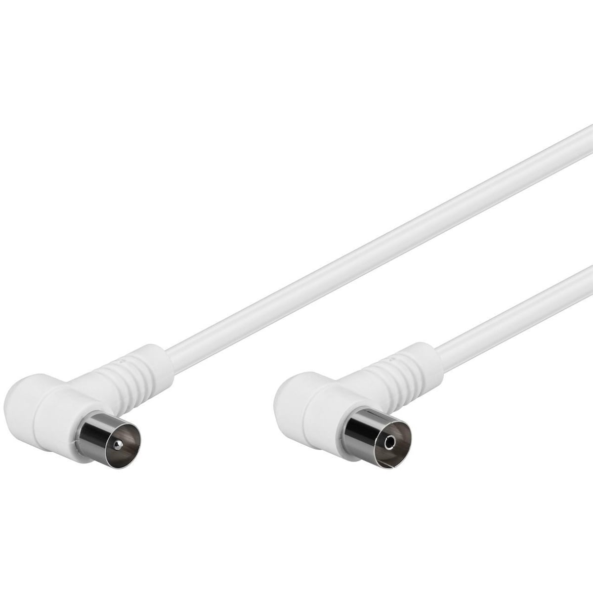 Goobay Vinklet antennekabel (80 dB), 2x skjermet