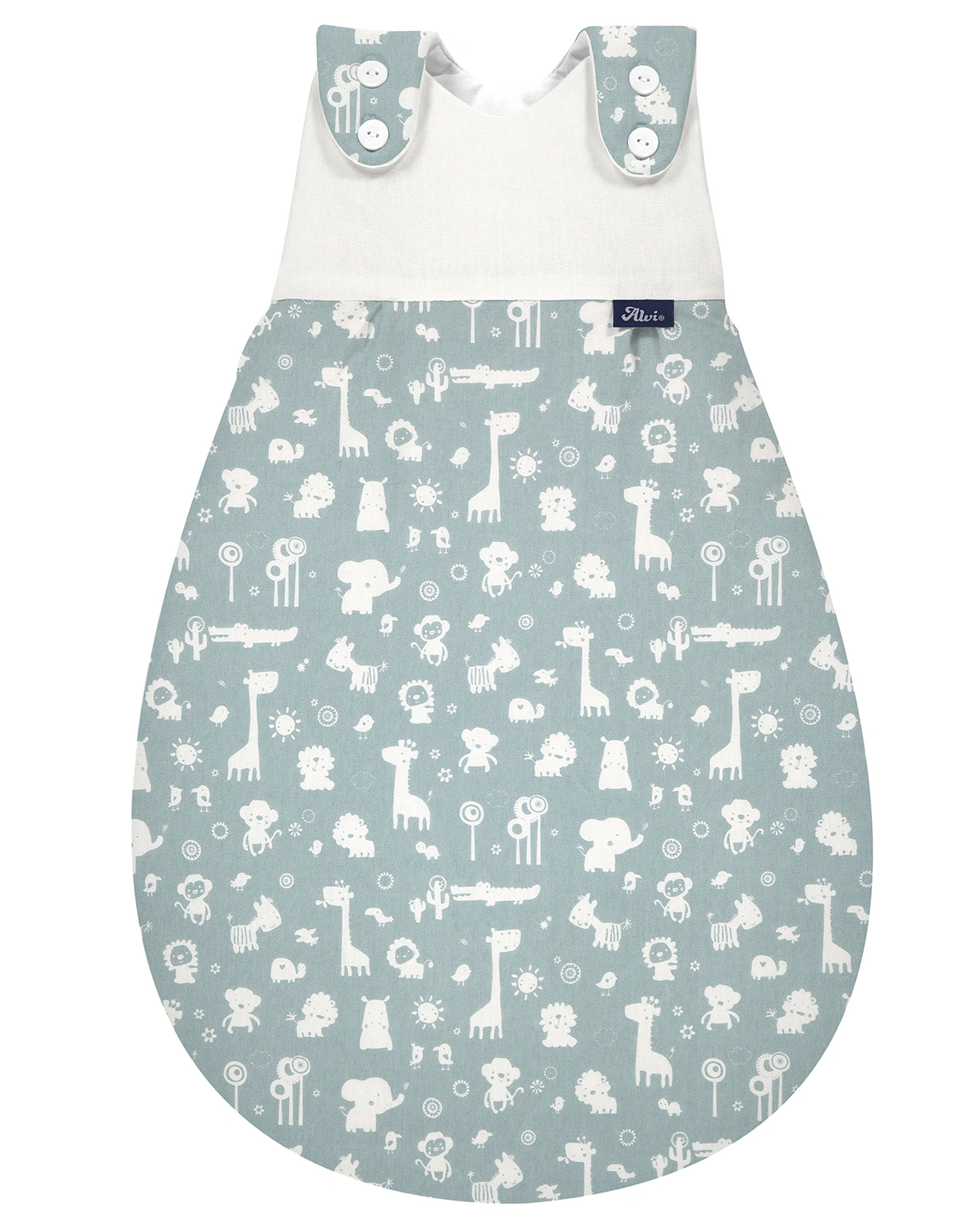 Schlafsack BABY-MÄXCHEN® – ANIMALS in blau