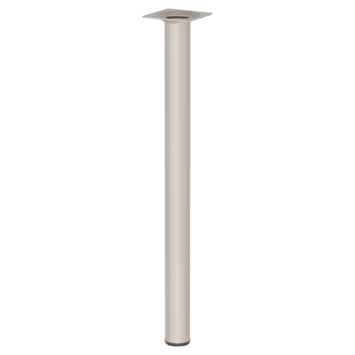Duraline meubelpoot rond zand / beige staal Ø3x40 cm