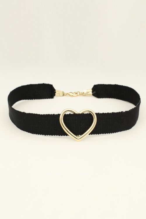 Verstelbare choker met hart