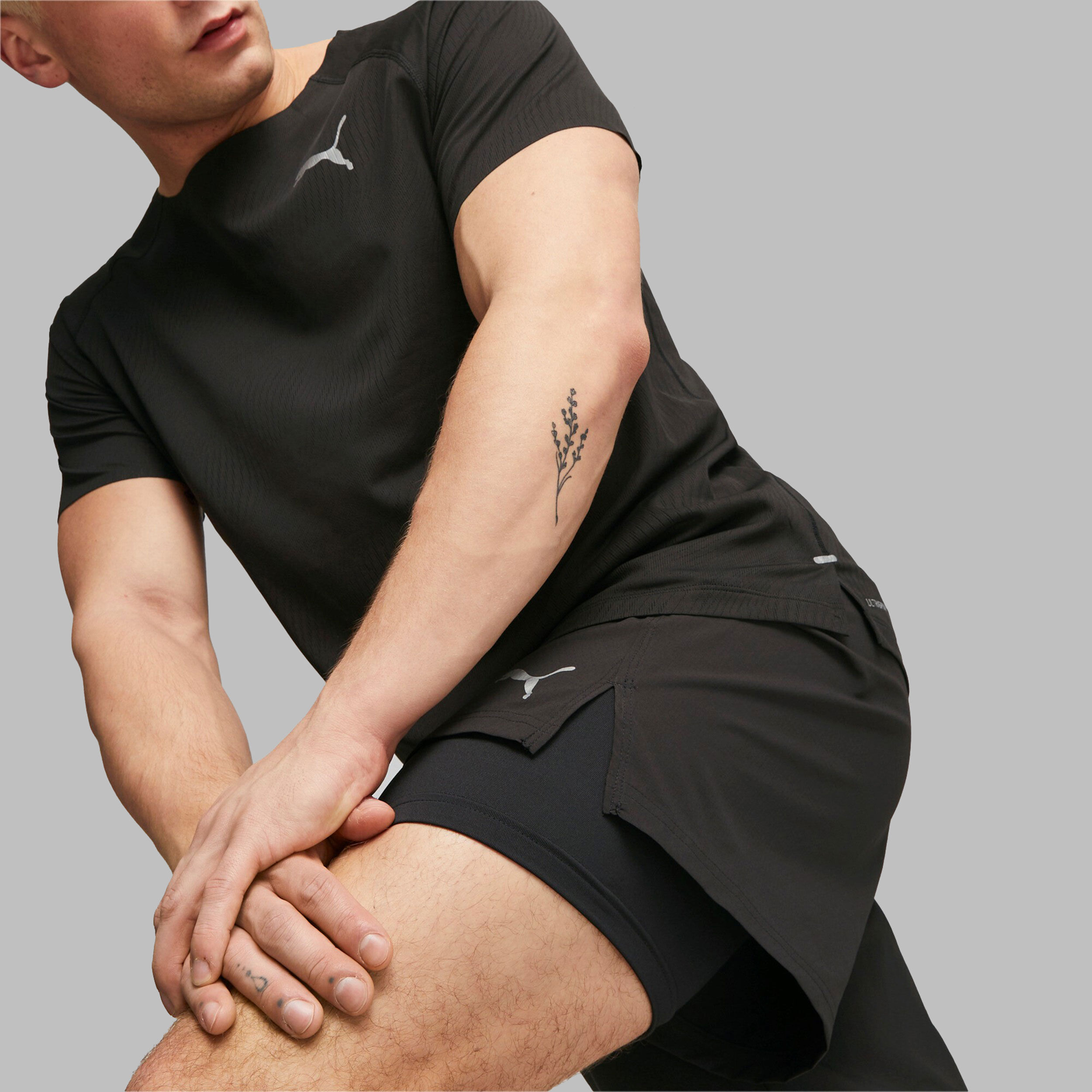 Puma Run Ultraweave 2in1 Shorts Hommes - Noir