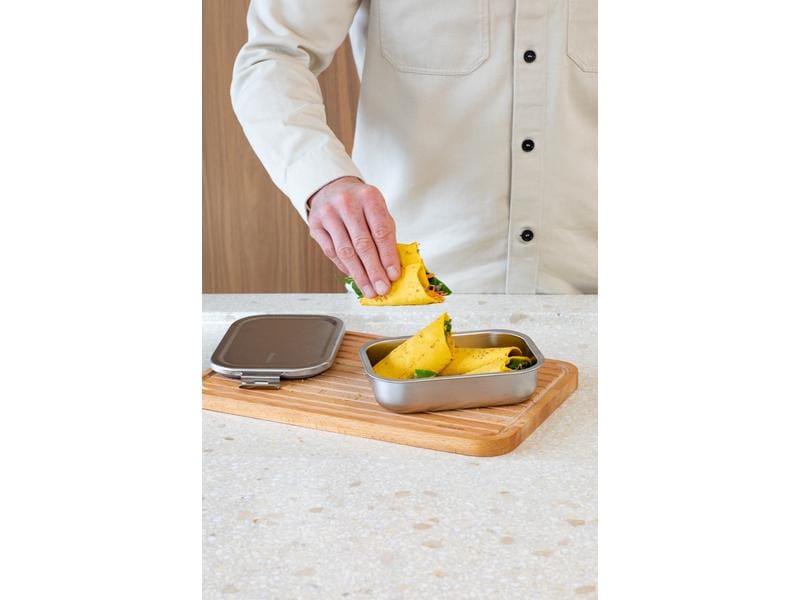 Brabantia Lunchbox Make & Take 1.1 l, Silber Znünibox