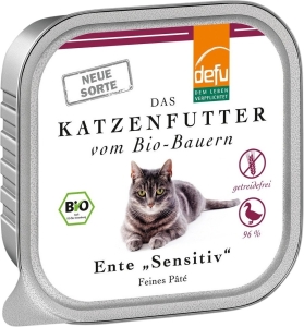 defu Katzenfutter Paté Ente Bio, 100 g