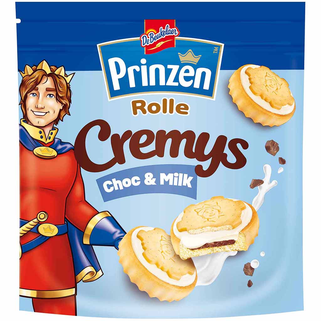 Prinzen Rolle Cremys Choc & Milk 172g MHD:1.8.25