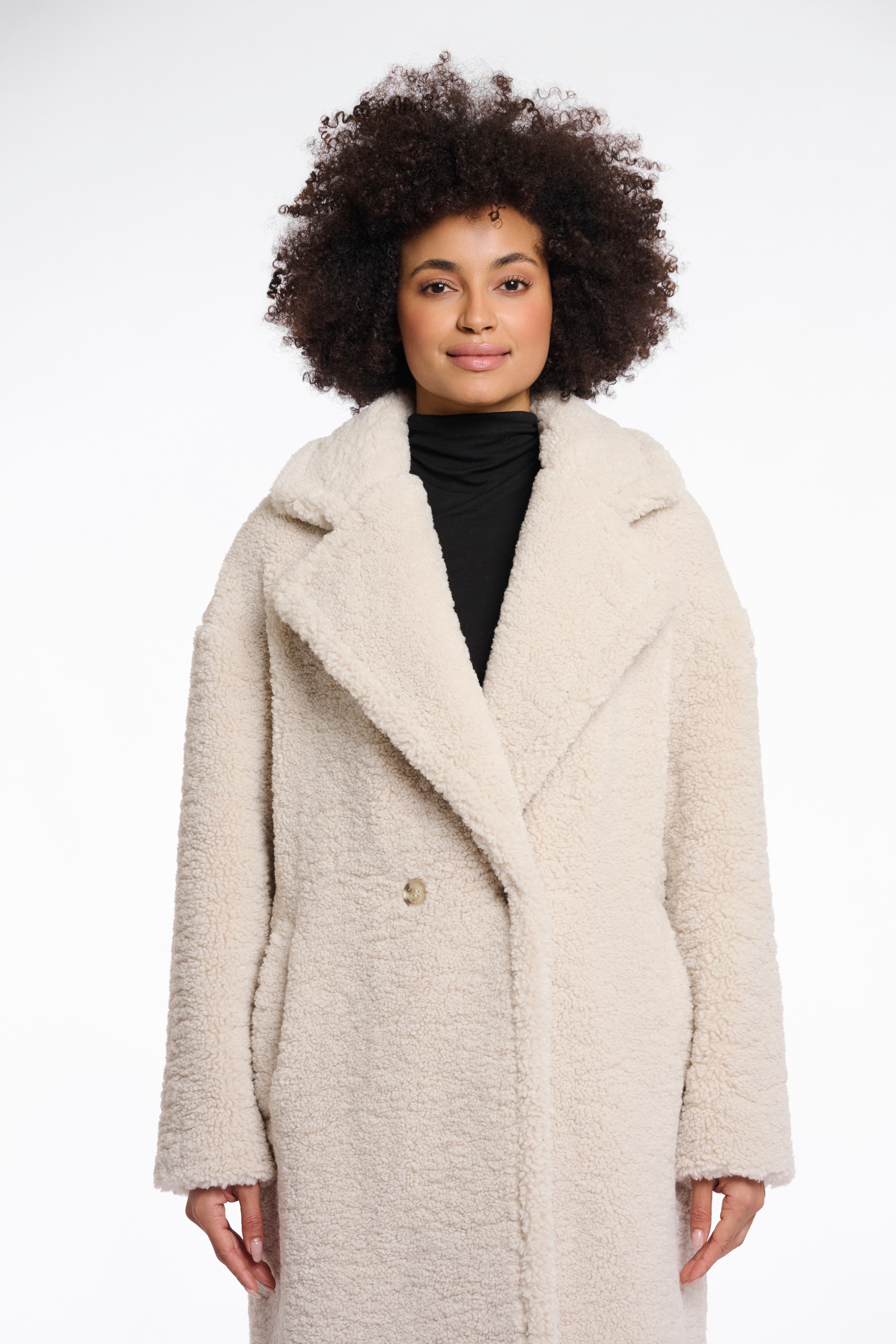Rino & Pelle Wintermantel »ELICIA«, in flauschiger Fell-Optik