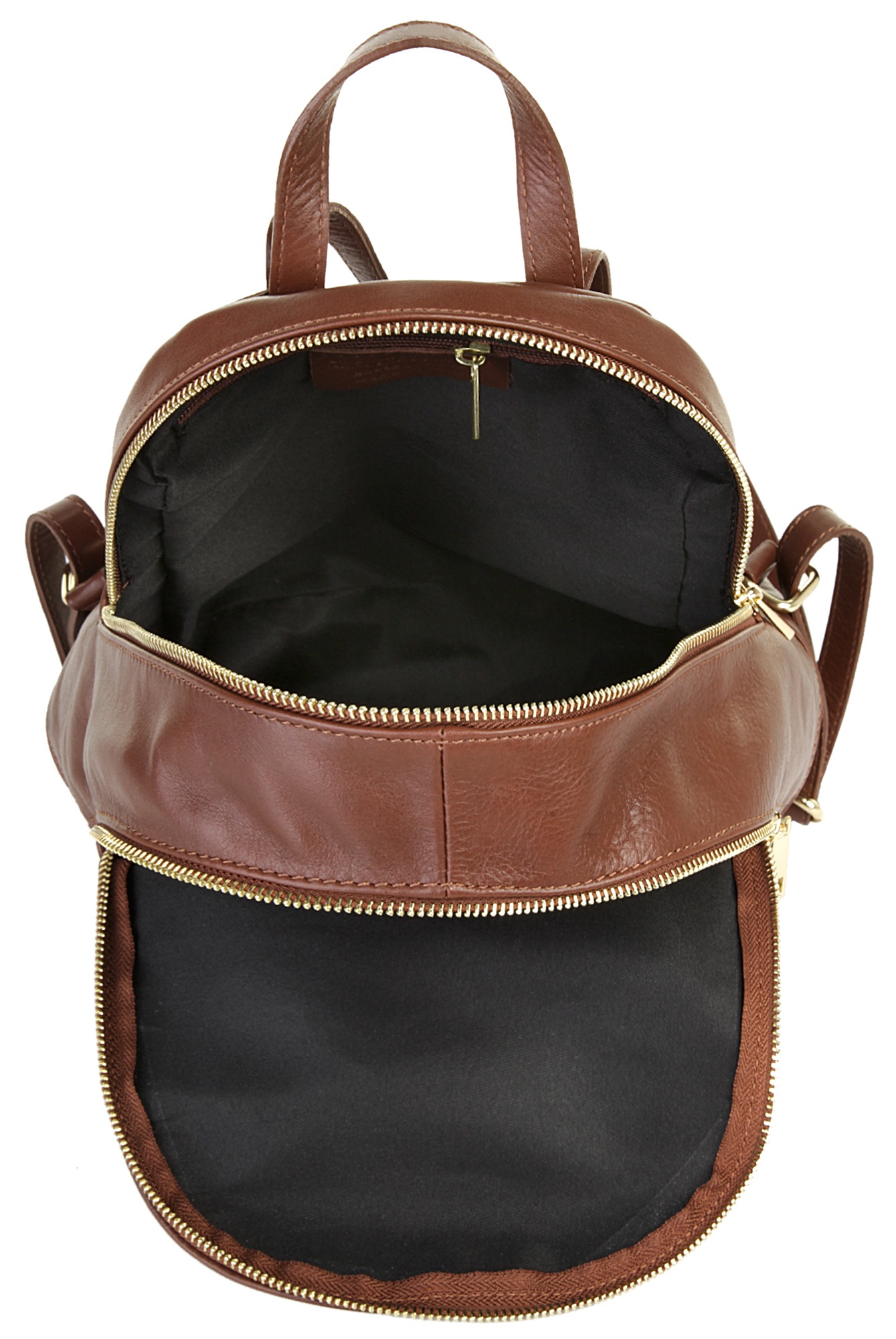 Piké Cityrucksack echt Leder, Made in Italy