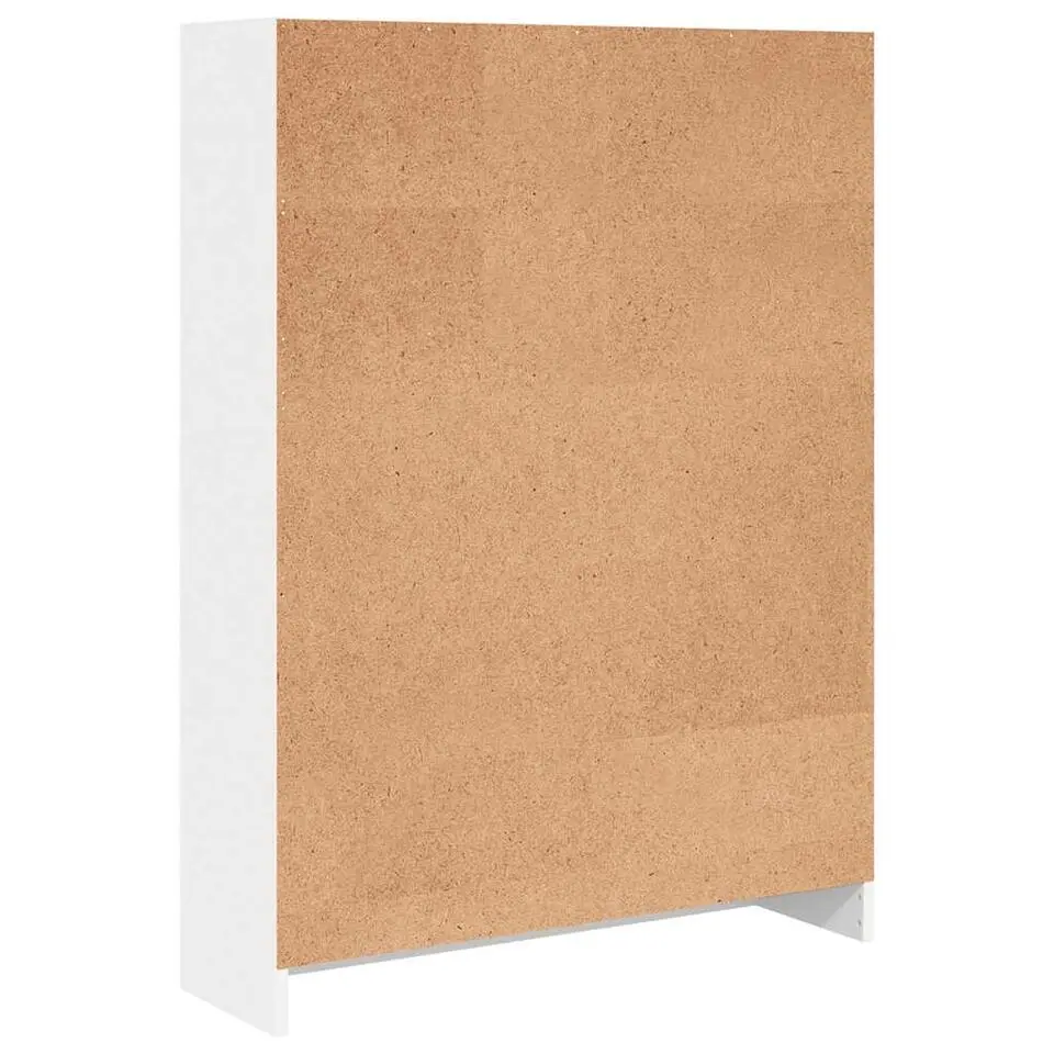 vidaXL - Boekenkast met 3 vakken - Wit - Bewerkt hout - 80x24x109 cm
