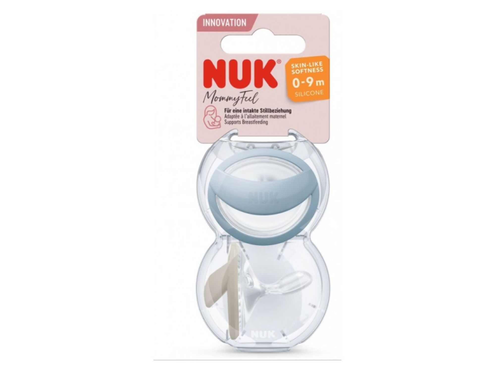 CHUPETA NUK MOMMY FEEL SIL 2UN AZUL