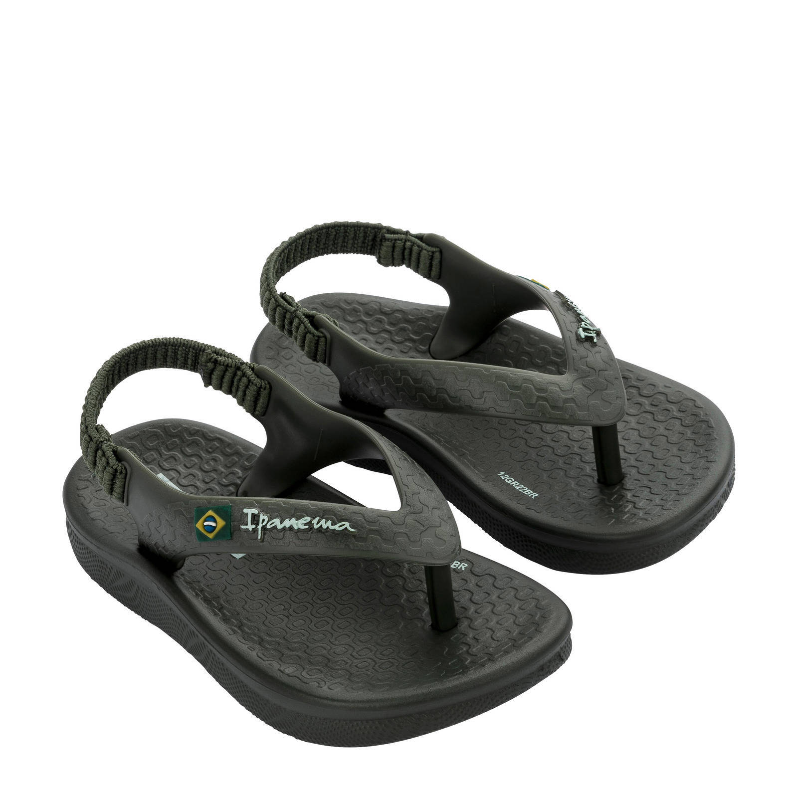 Ipanema Anatomic Soft Baby  teenslippers met hielbandje donkergroen