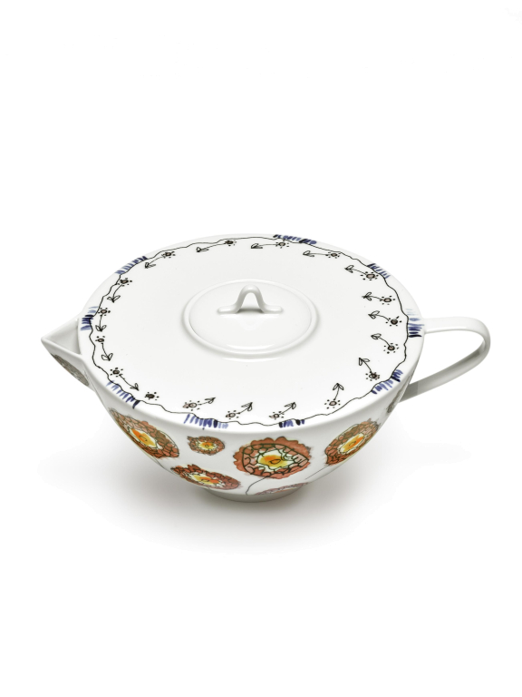 Serax Midnight Flowers by Marni Anemone Milk theepot