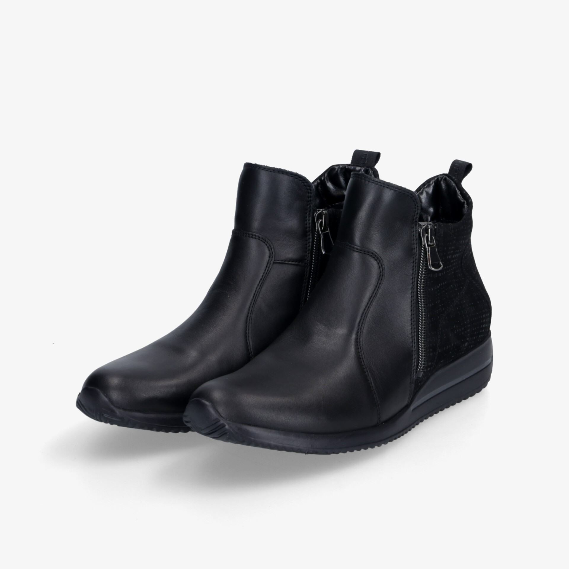 waldläufer Himona Damen Stiefeletten schwarz