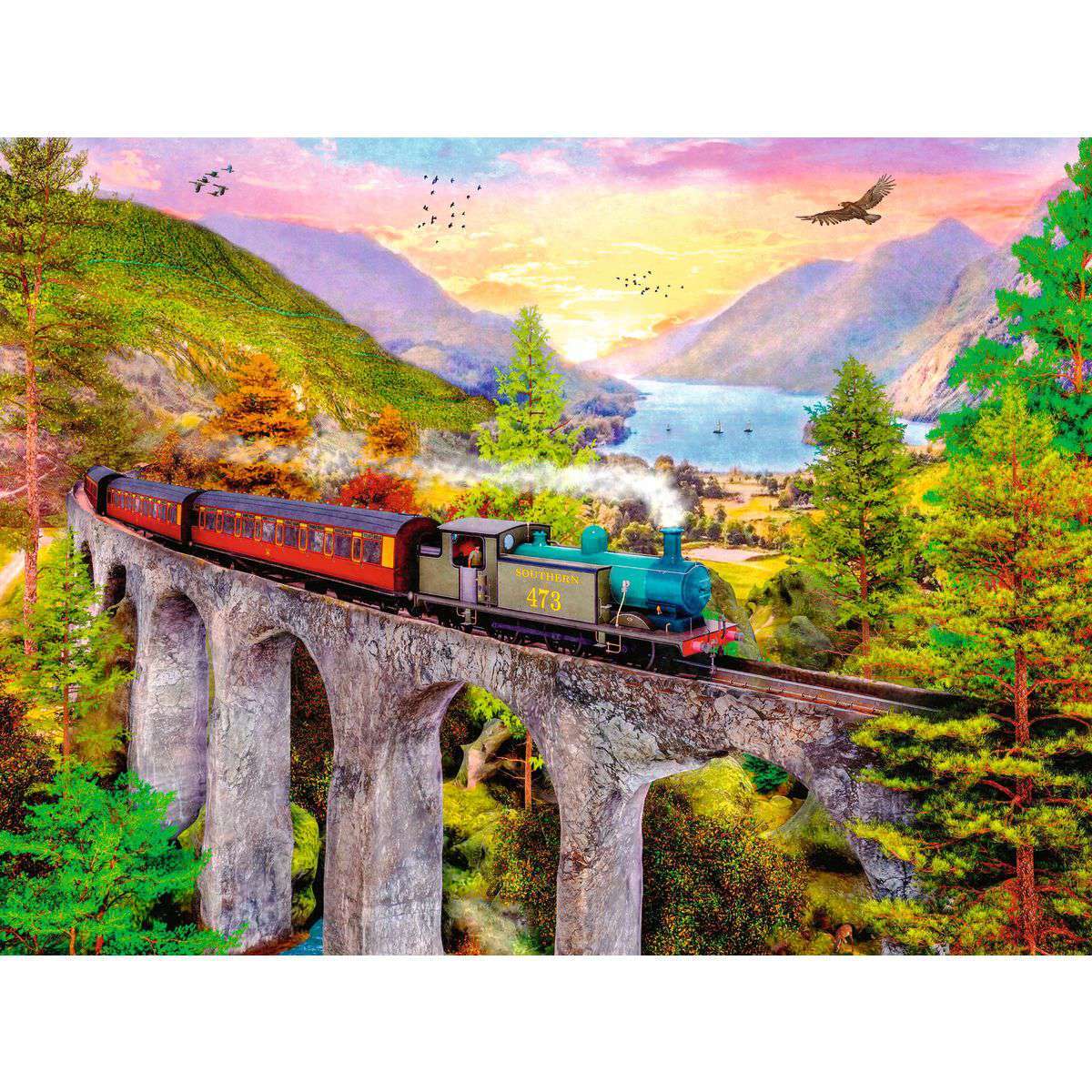 Ravensburger Spiel Zugfahrt im Herbst
