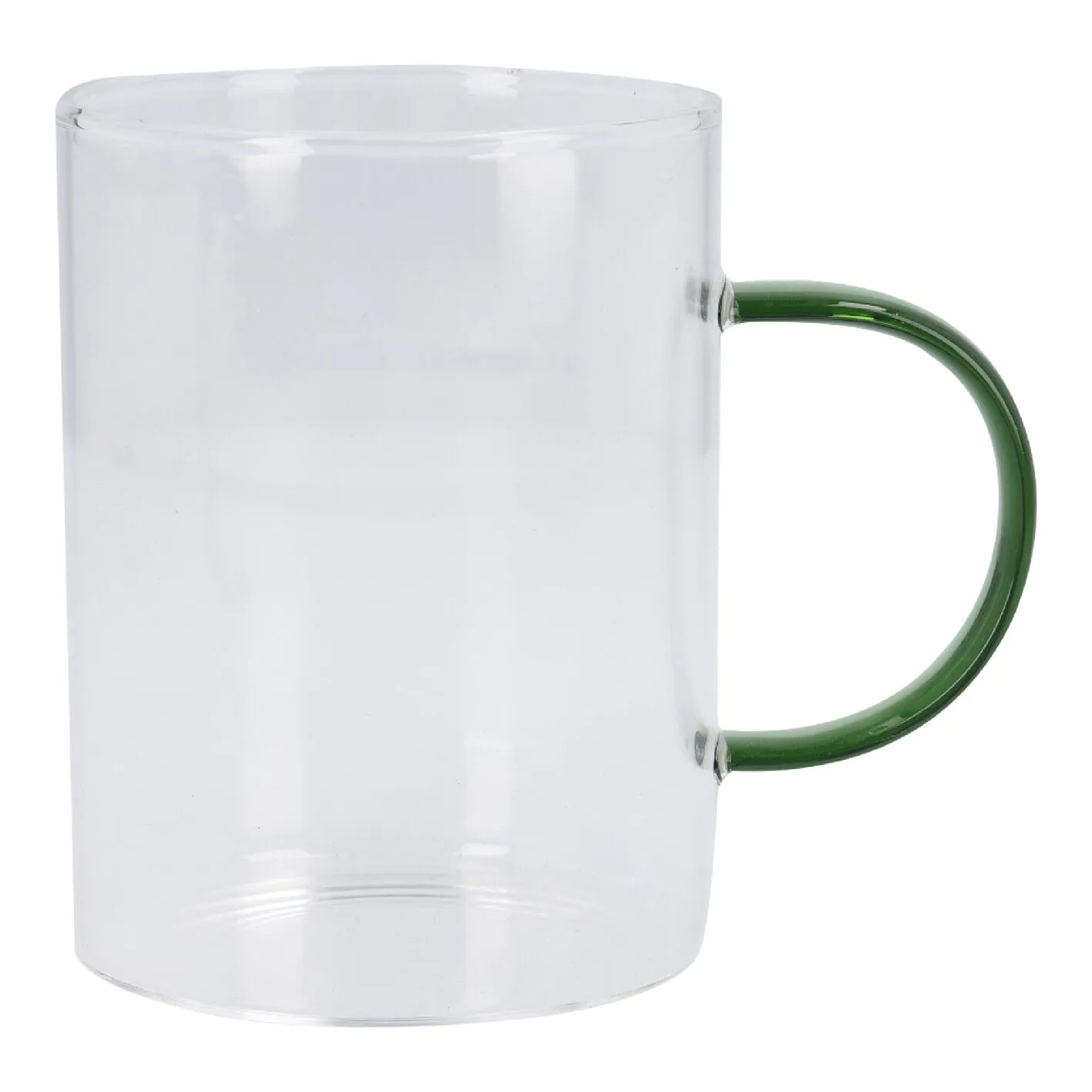 Teeglas Boro, Farbhenkel, grün