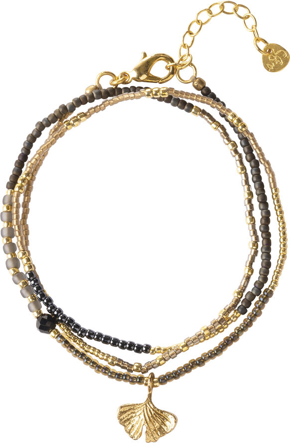 A Beautiful Story Adventurous Black Onyx Necklace GC Gold