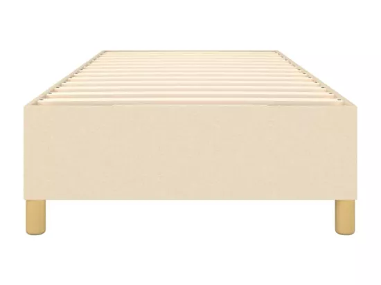 Sommier à lattes de lit Crème 80x200 cm Tissu