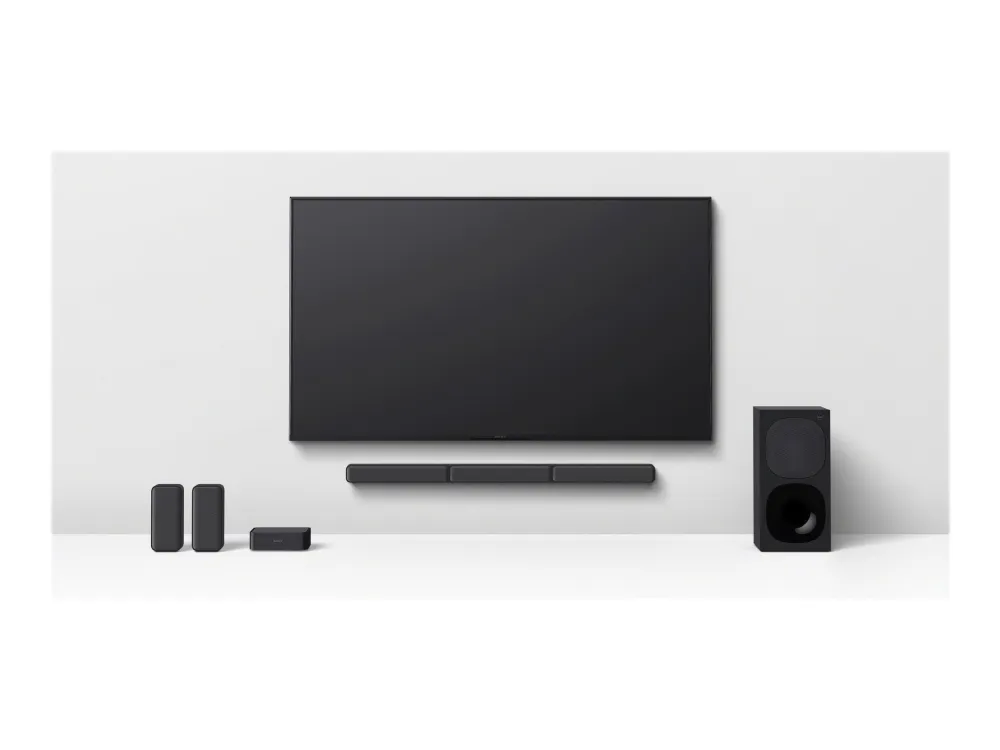Sony HT-S40R - Lydbarsystem - til hjemmebiograf - 5.1-kanal - trådløs - Bluetooth - 600 Watt (Total)