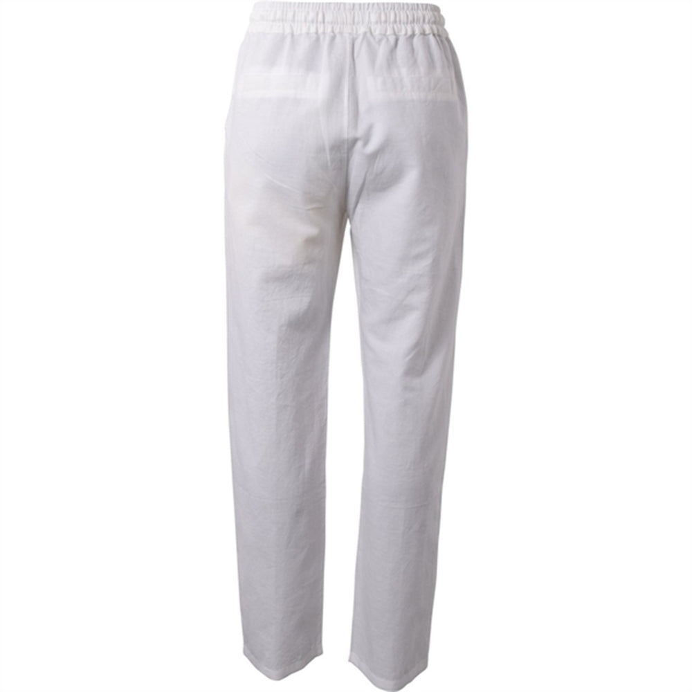Linen-blend Bukser White - HOUNd → Luksusbaby.dk