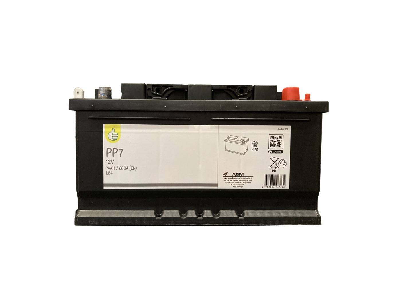 BATERIAS AUTO POLEGAR PP7 74AH/68A