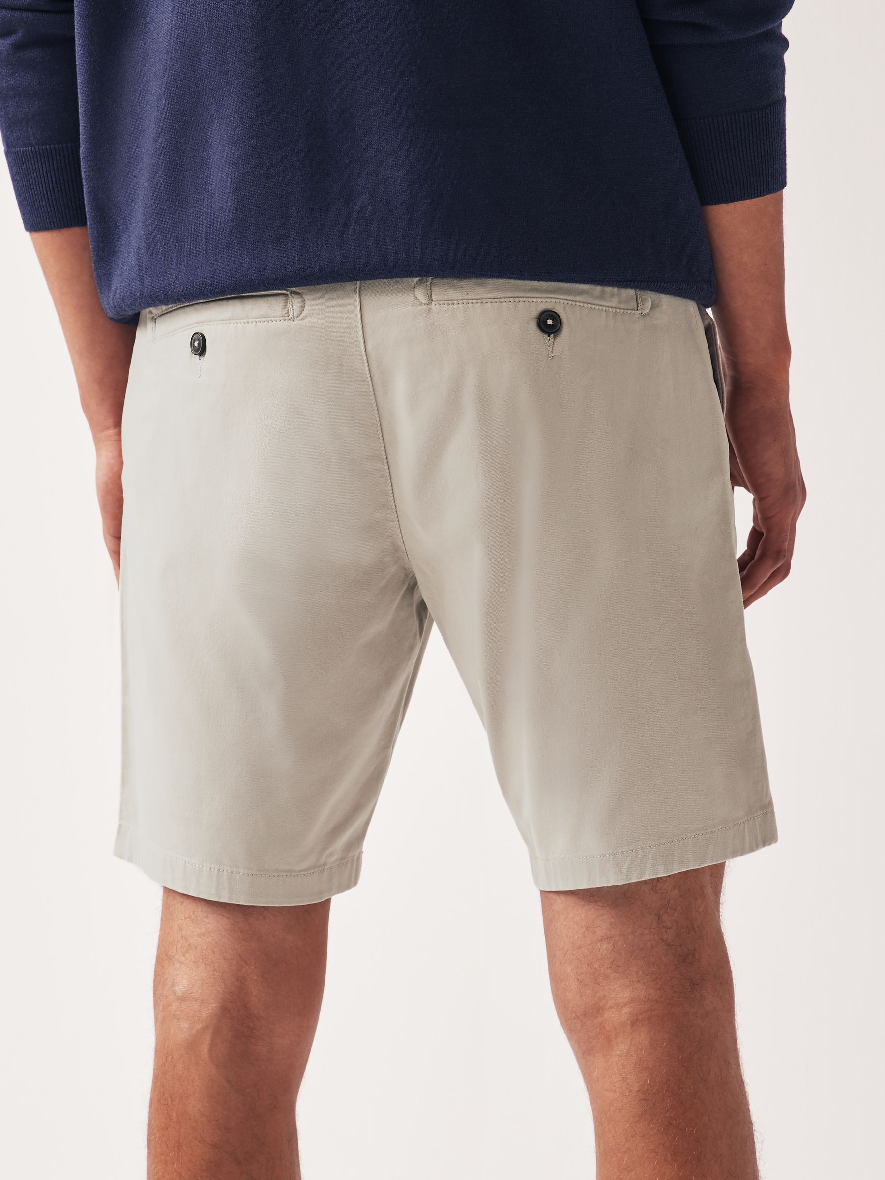 Naturel botkleurig - Slim Fit - Chinoshort met stretch