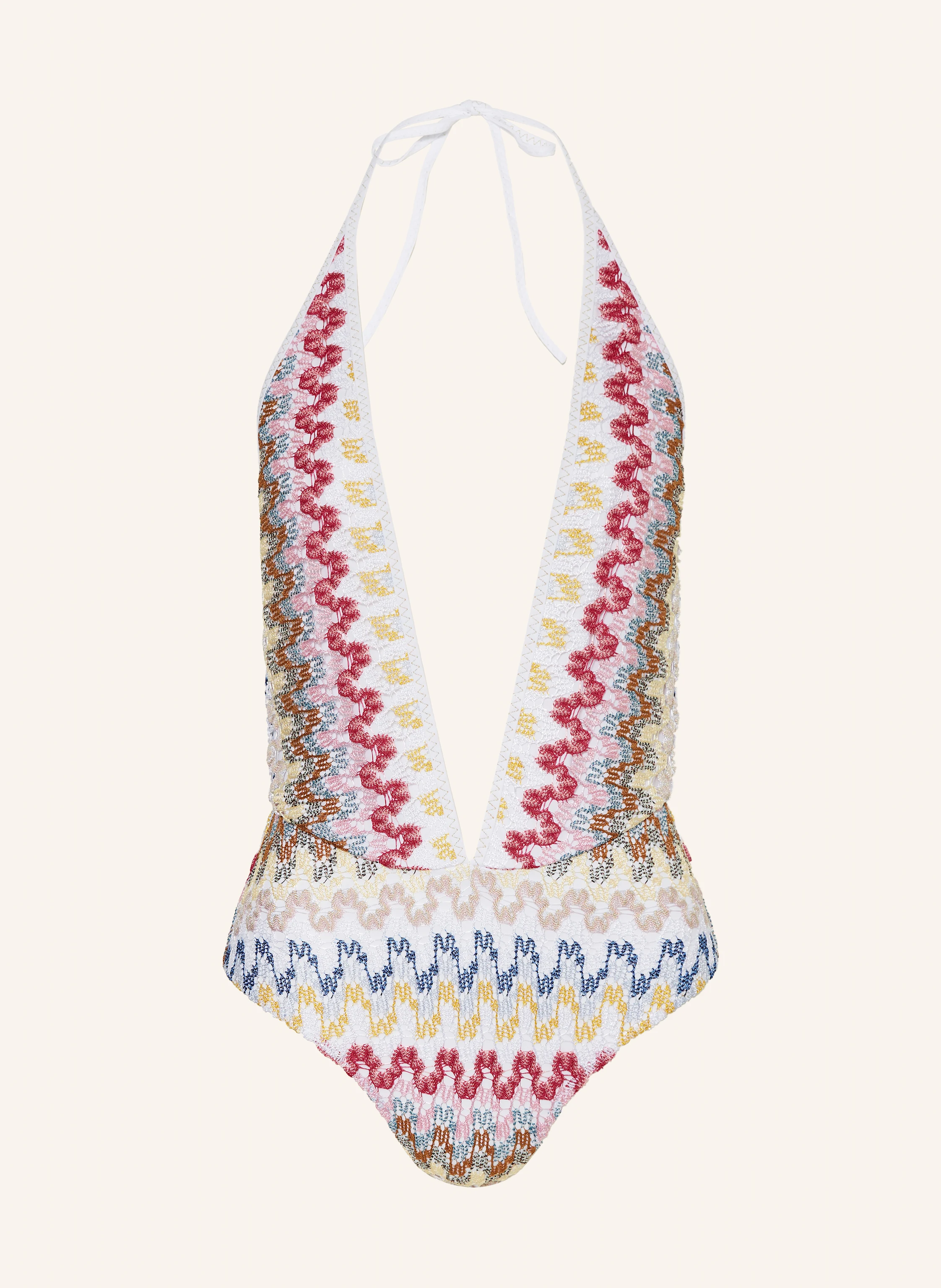 MISSONI Neckholder-Badeanzug mit Glitzergarn