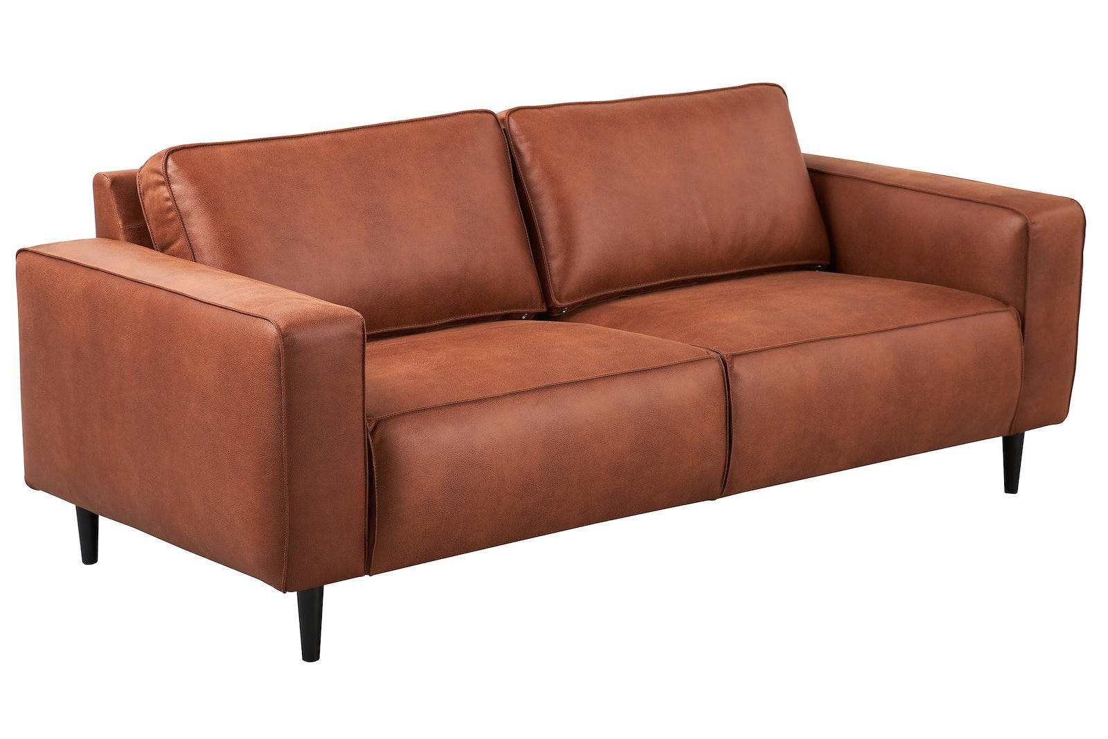 Jessie 3-seter sofa 3-seter i Kentucky 09 brun med mørk brune ben i heltre.