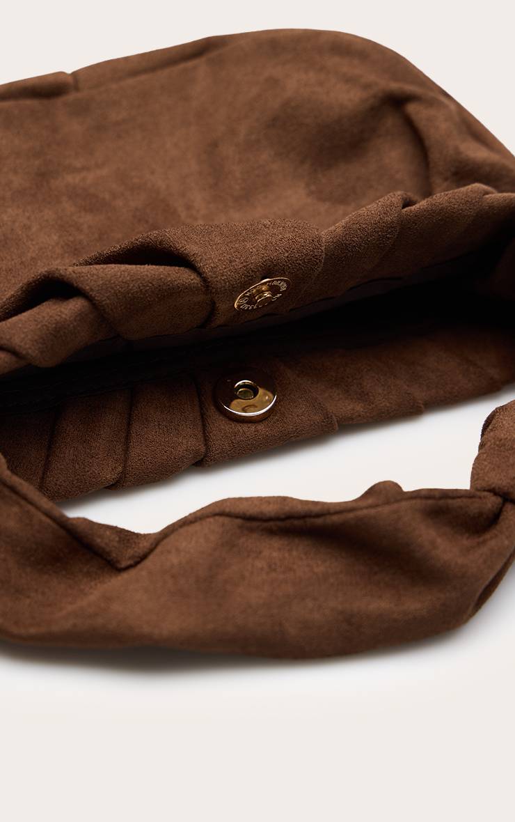 Chocolat Sac À Main En Synthétique Avec Bandoulière Nouée