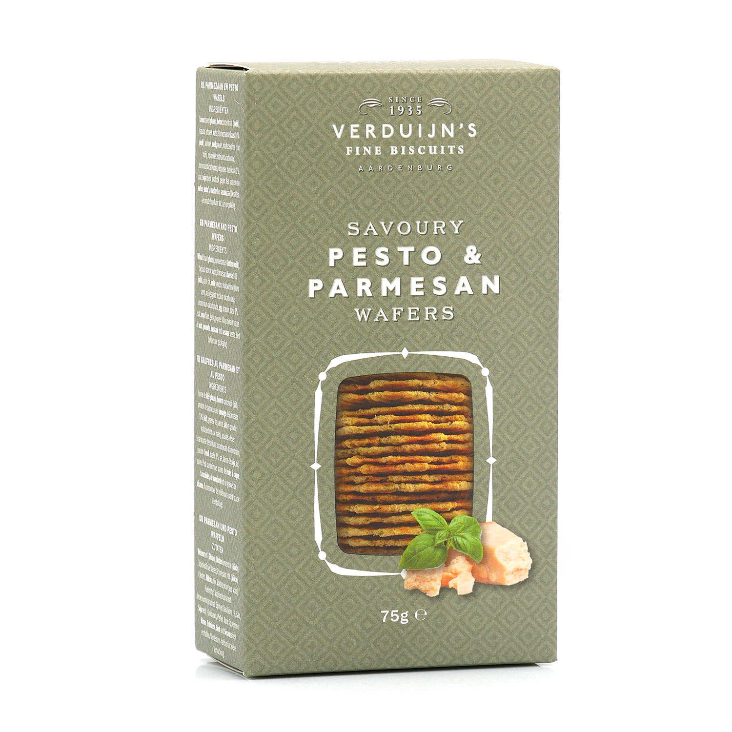 Petites gaufres apéritives au fromage, basilic & parmesan