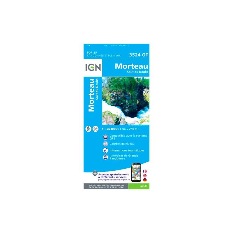 Morteau-Saut Du Doubs - Carte topographique