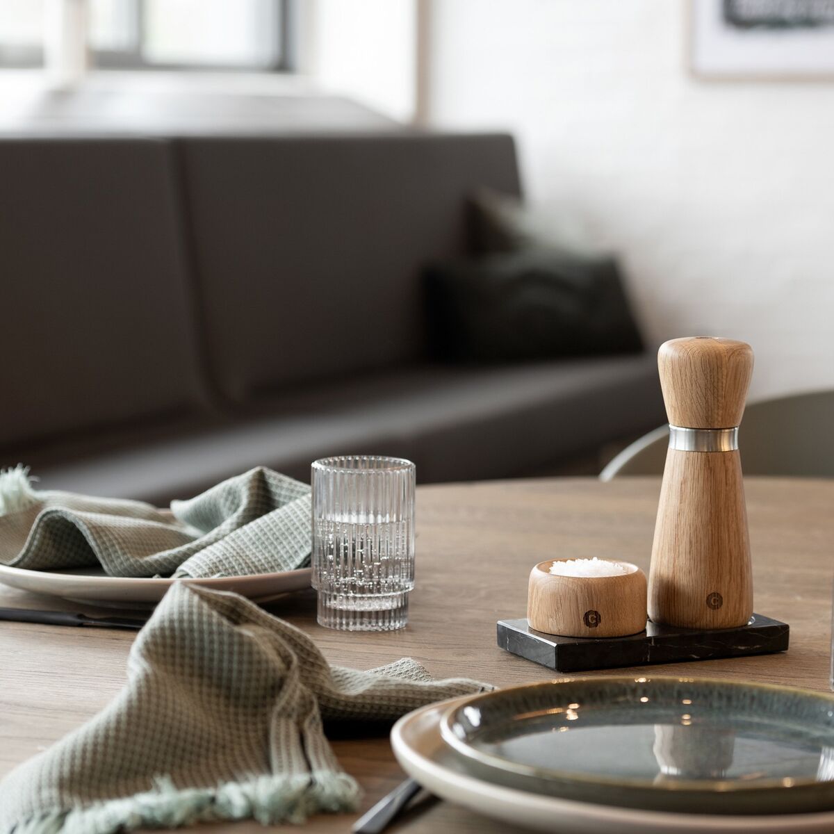 Kyoto salt- eller pepperkvern, 17 cm, eik