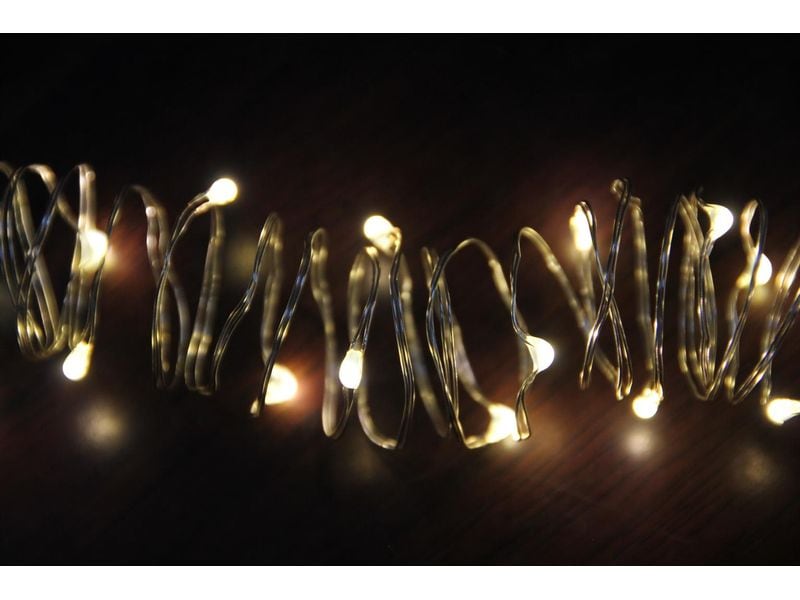 Dameco LED Micro Draht Lichterkette, 290 cm LED Angel Hair