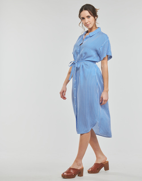 Vero Moda - VMBUMPY SS CALF SHIRT DRESS NOOS - Bleu Blc