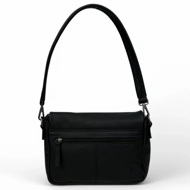 DSTRCT Preston Park Flap Bag Black