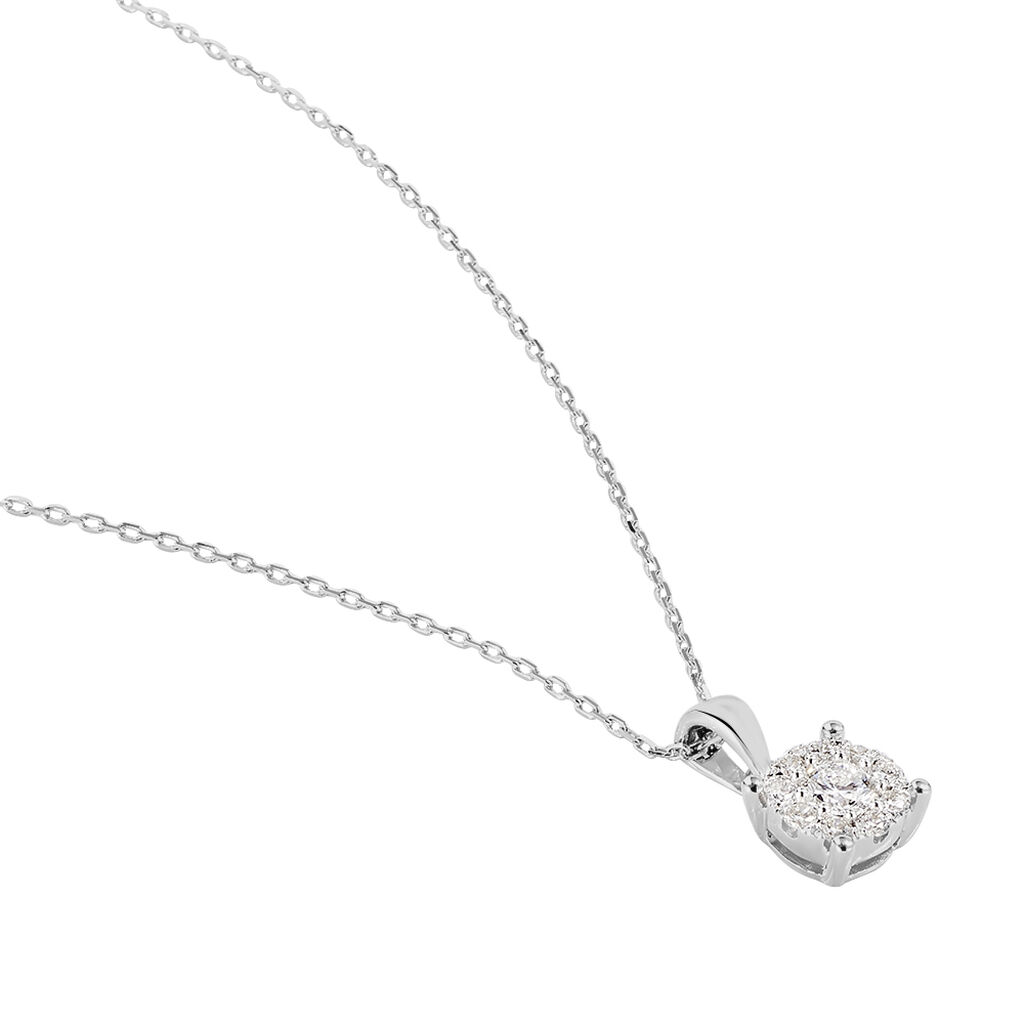 Collier Artemis Or Blanc Diamant