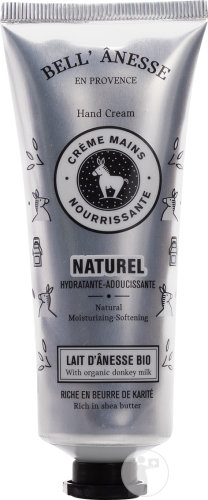 Bell'Anesse Natural Crème Mains Nourrissante Au Lait D'Ânesse Bio Tube 75ml
