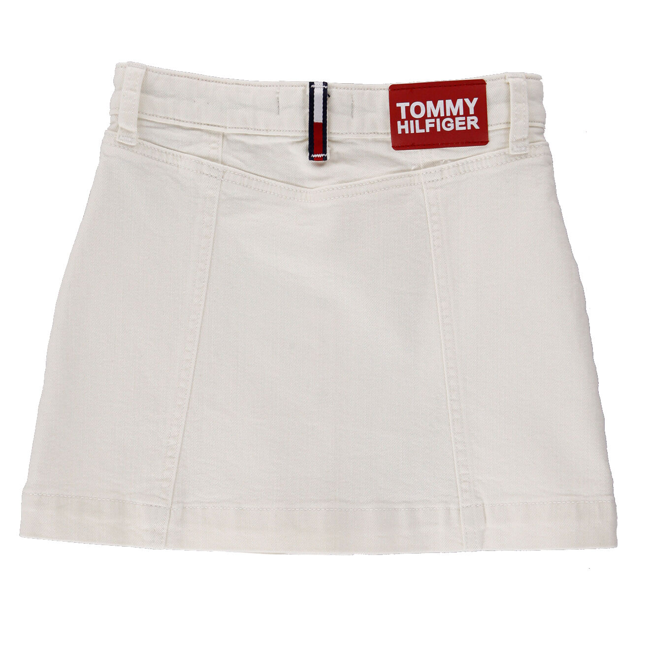 Tommy Hilfiger Jupe en jean Bouton blanche