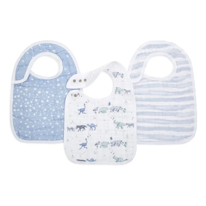 aden + anais Bavoir à boutons-pression Rising Star - Set de 3