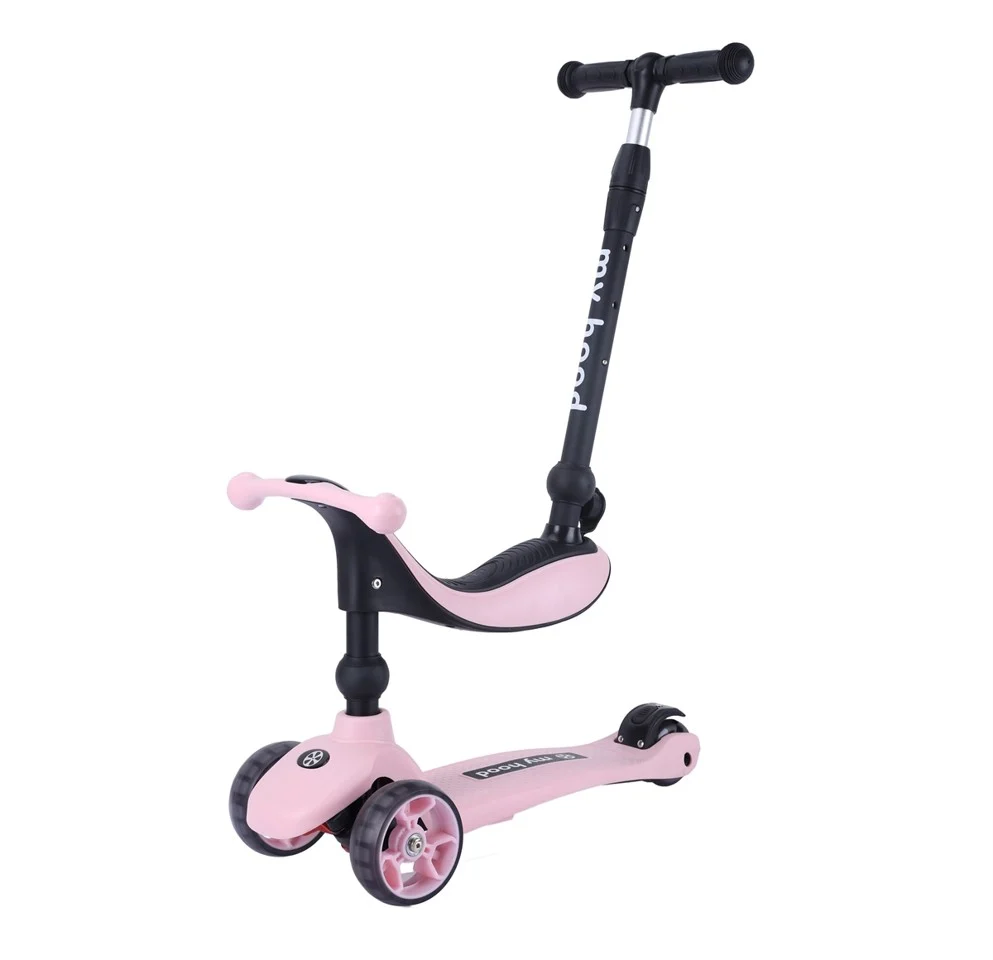 My Hood - Kick'n Ride Løbehjul - Pink
