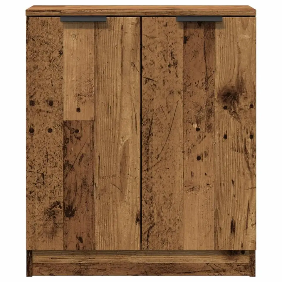 vidaXL - Dressoir met 2 deuren - Oud hout - Bewerkt hout - 60x30x70 cm