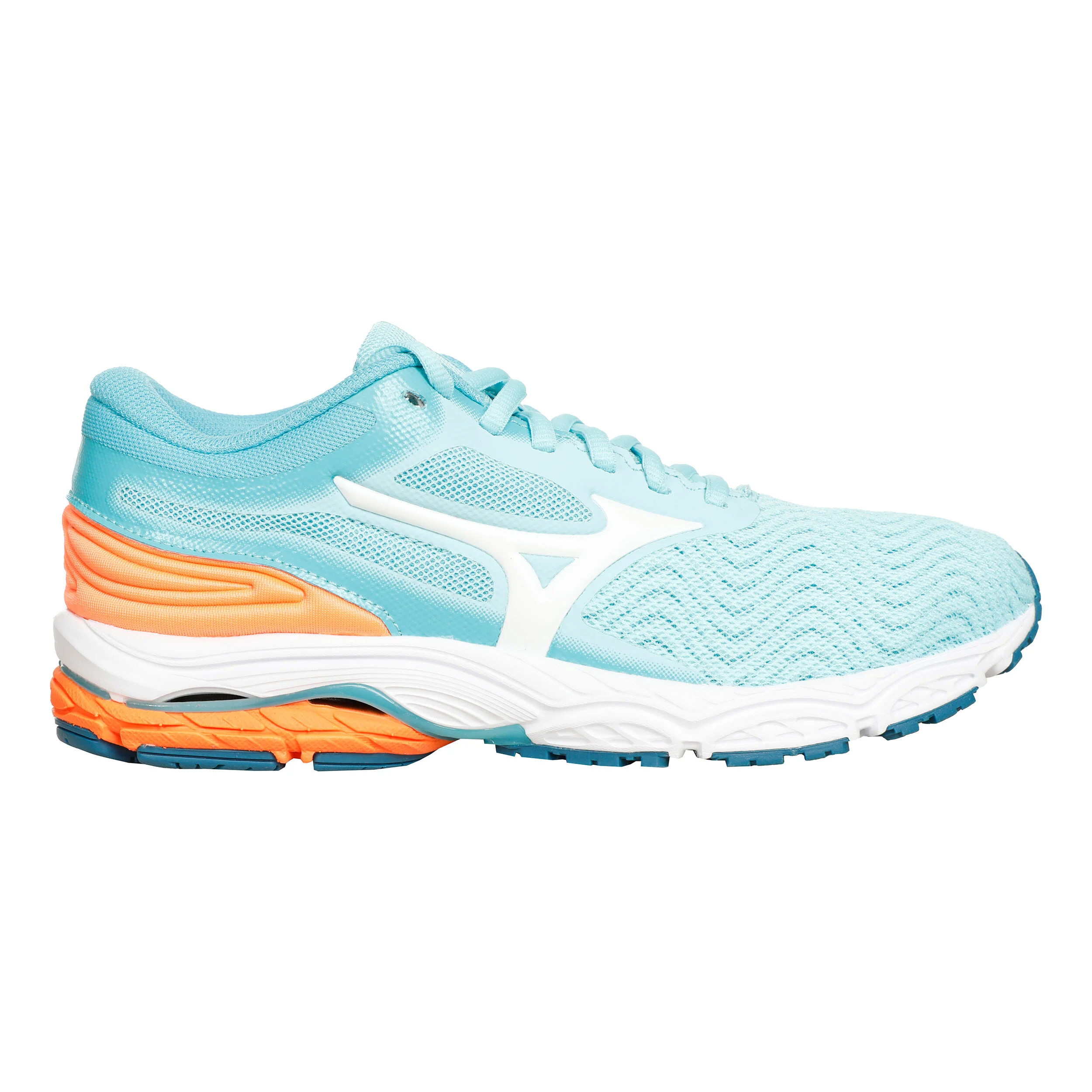 Mizuno Wave Prodigy 4 Chaussure De Running Sans Stabilisateurs Femmes - Bleu Clair , Blanc