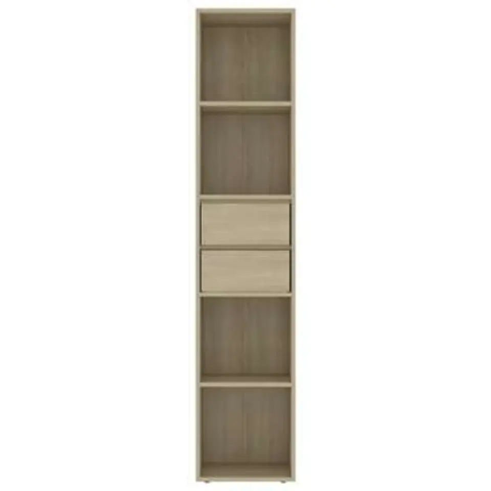 vidaXL - Boekenkast - Bruin - Bewerkt hout