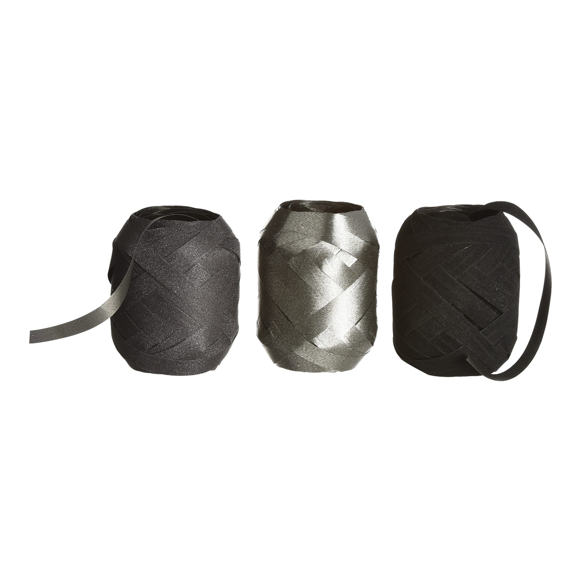 schwarz, L 4400 x B 1 cm, 3-teilig