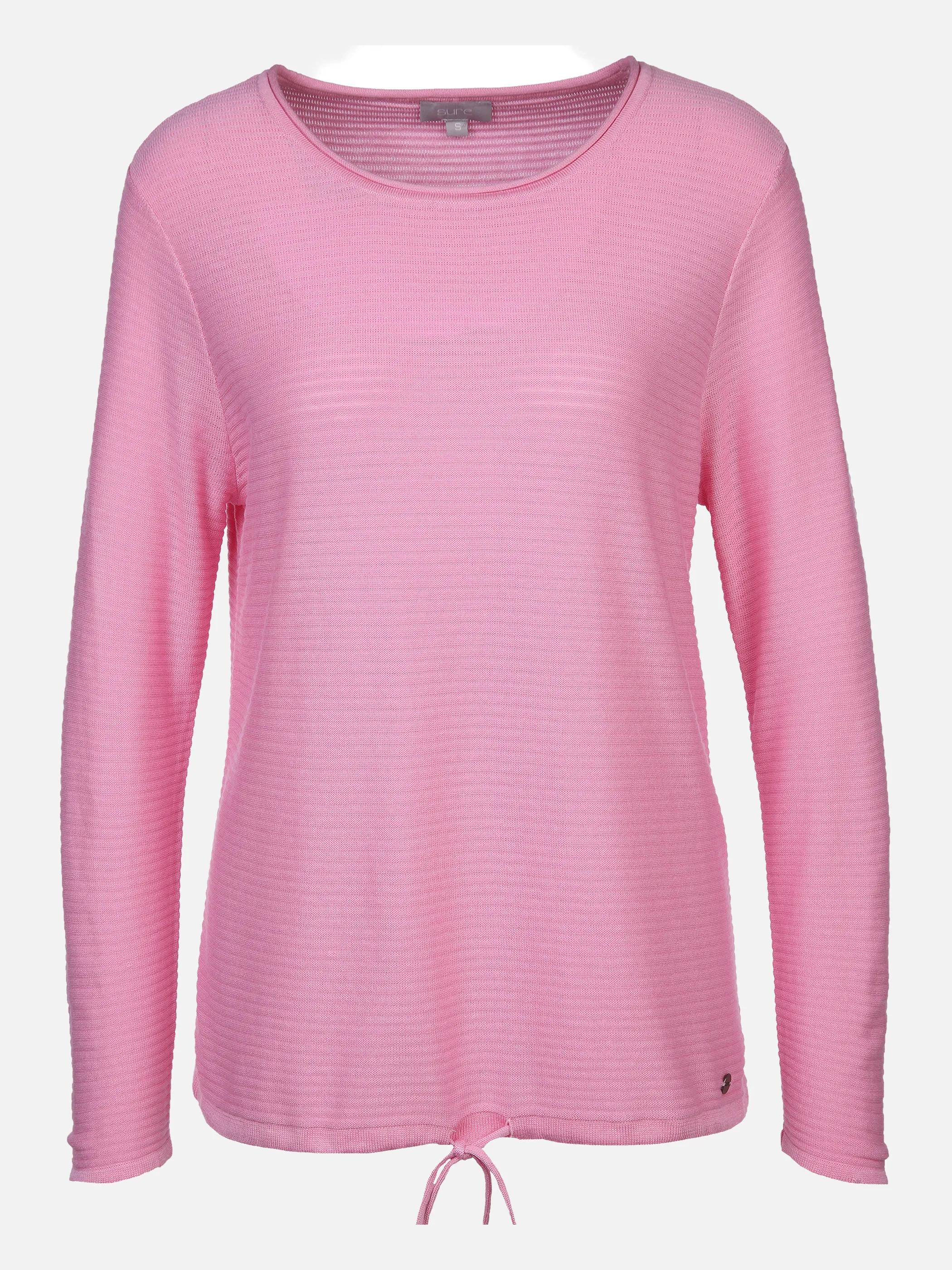 Damen Strukturshirt mit Kordelzug