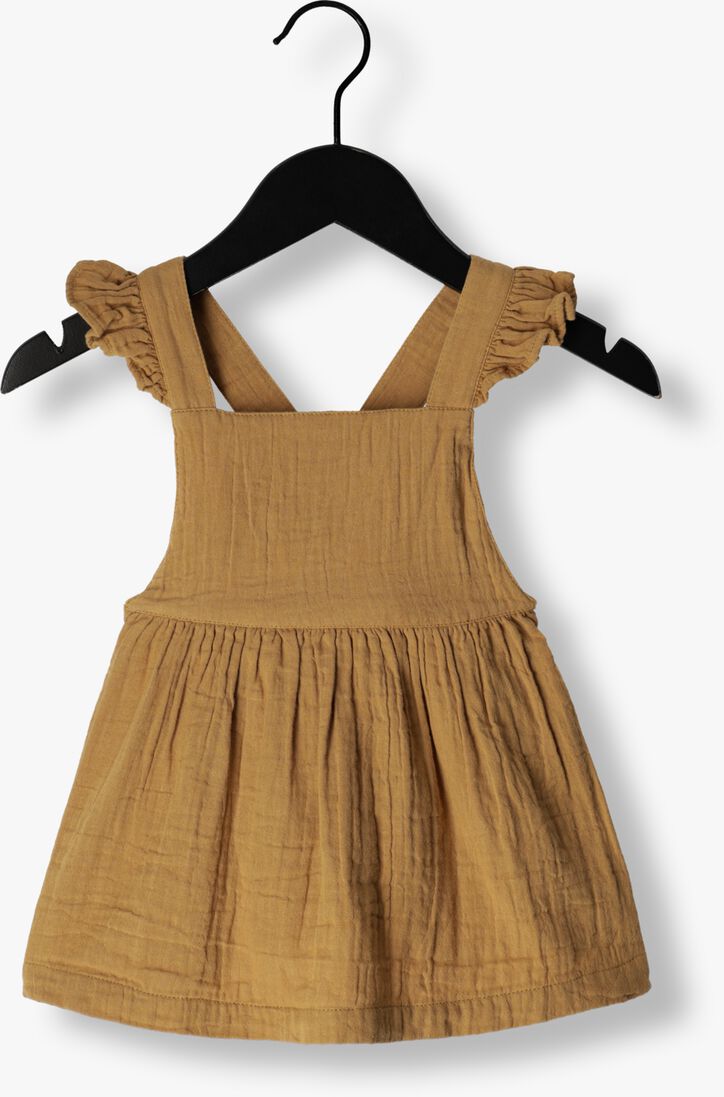 YOUR WISHES bruine your wishes mini jurk keira muslin