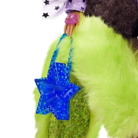 Barbie Extra Puppe mit Zöpfen & Haargummis, Anziehpuppe, Modepuppe