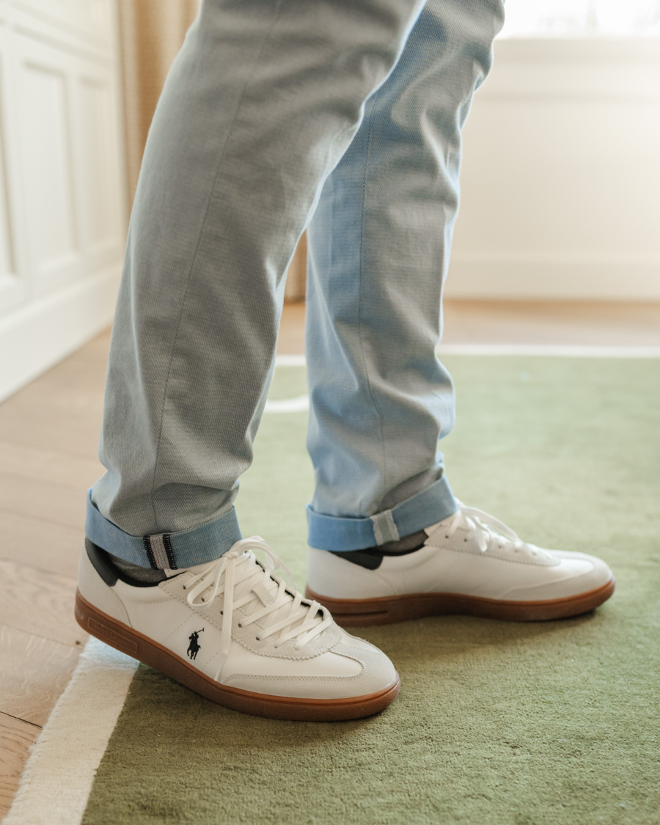 Polo Ralph Lauren Bedford Wit/Zwart Herensneakers