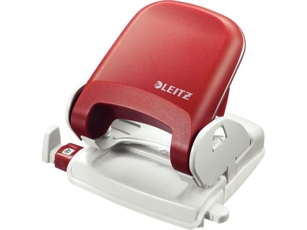Leitz - Hullstanser - 25 ark / 2.5 mm - plast, metall - rød